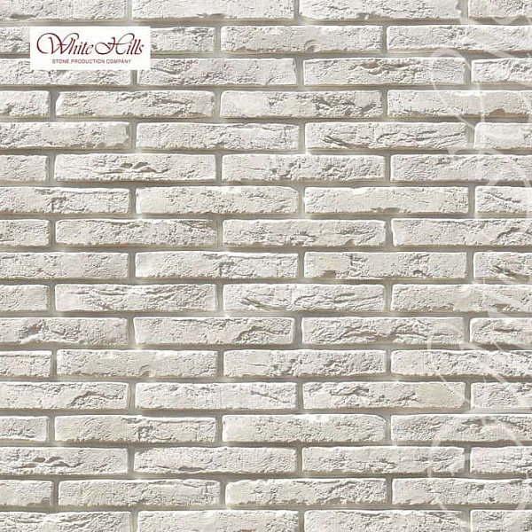 380-00 White Hills Кирпич «Остия Брик» (Ostia Brick), белый, плоскостной.