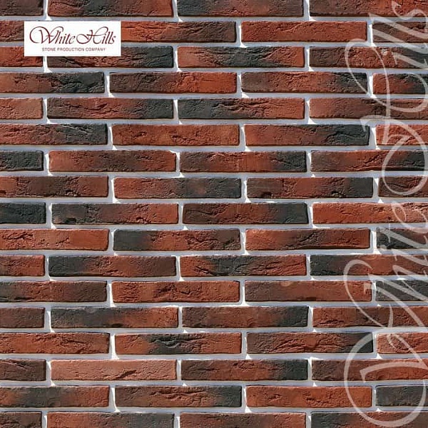 380-70 White Hills Кирпич «Остия Брик» (Ostia Brick), красный, плоскостной.