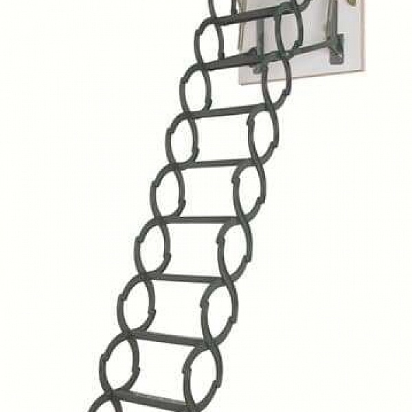 Чердачная лестница Fakro LST ножничная металлическая термоизоляционная 70x120x280 см